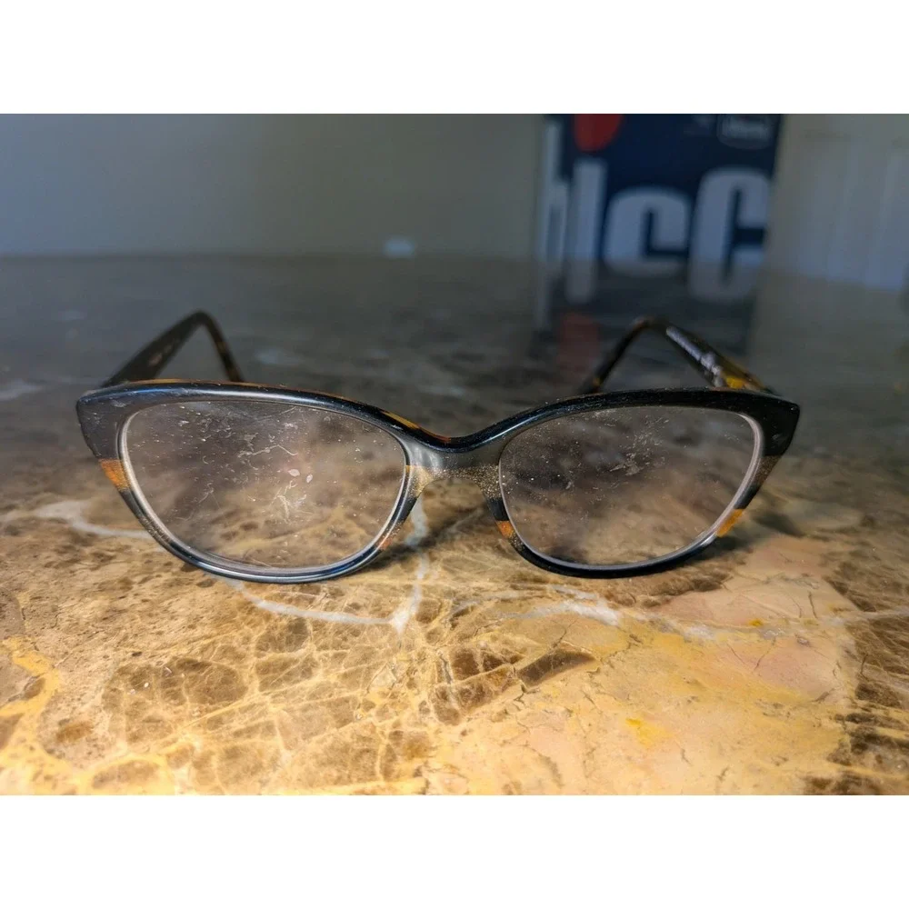 Coach Eyeglasses Frames HC6103 5443 Black Tort Gltr Varsity Stripe 52-16-140
